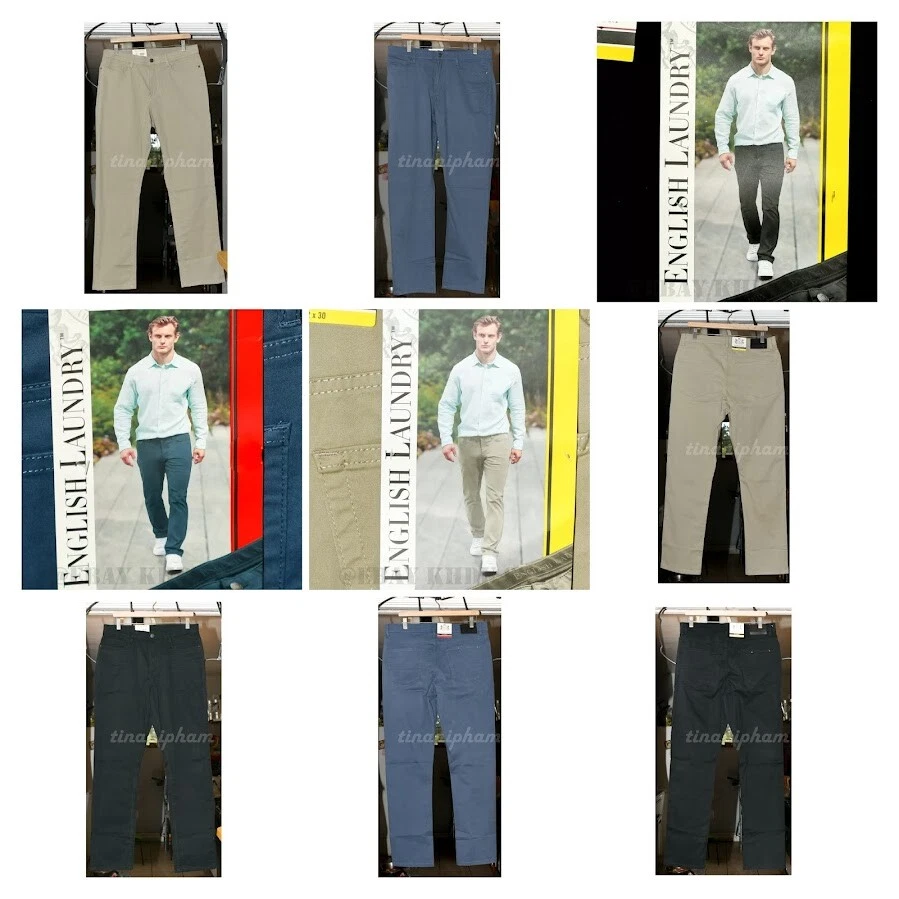BLACK , BLUE , BROWN English Laundry Men's 5- Pocket Pants Straight Fit  Pant - Image 1 of 1