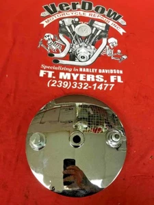 HARLEY DAVIDSON STYLE CHROME REAR BRAKE BACKING PLATE KIT - 22-0729 - Picture 1 of 4
