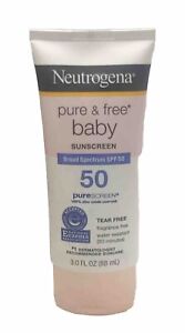 Neutrogena Pure & Free Baby Mineral Sunscreen SPF 50 Fragrance Free 3oz Exp 2/25
