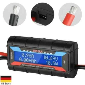 200A DC LCD Digital Monitor Amp Watt Meter RC Battery Solar Power Analyser Tool - Picture 1 of 6