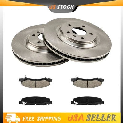 Front Vented Ceramic Brake Kit for 2010-2011 Cadillac DTS V8 4.6L P-1159 R-55124 - Image 1 of 4