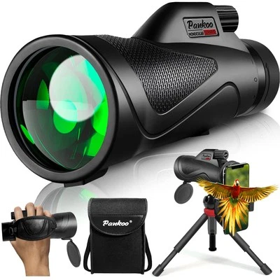 12x60 Monocular Telescope High Powered with Smartphone Adapter Tripod and Por... - Image 1 of 4