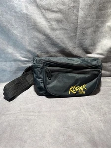 Vintage 1990s Kodak Film Photography Black Fanny Pack Waist Bag - Picture 1 of 7