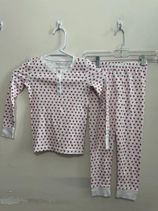 Roller Rabbit Kids Heart Pajama Set White and Red Size 6 Pima Cotton - Picture 1 of 10