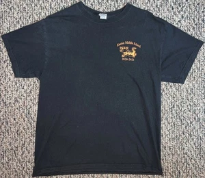 Easton Middle School EMS 2020-2021 Black T-Shirt Size Large Superb State EUC! 🍀 - Picture 1 of 12