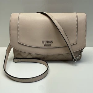 Guess Purse Quilted Crossbody Shoulder Women Hand Bag Blush Rose Pink - Picture 1 of 13