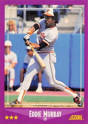 Eddie Murray 1988 Score 18  Baltimore Orioles  Baseball Card - Image 1 of 2