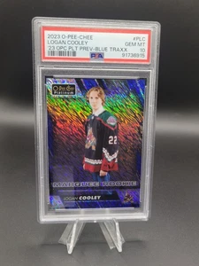 Logan Cooley 2023 O-Pee-Chee Platinum Preview Blue Traxx Marquee Rookie PSA 10 - Picture 1 of 2