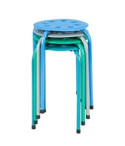 Norwood Commercial Furniture Plastic Stack Stools 15”x15”x21” Durable Pack Of 4 - Picture 1 of 14