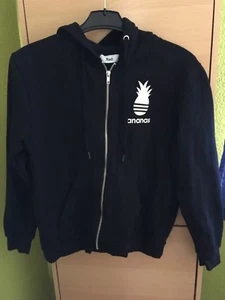 Sweatshirt Hoodie Kapuzenjacke Schwarz Ananas Funny Rad. Gr.S - Bild 1 von 2