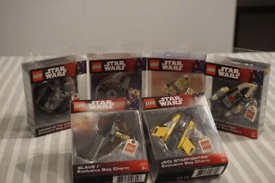 Lego Star Wars Bag Charms - Series 1 and 2: Set of all Six (2007) - BNIB - image 1 of 2