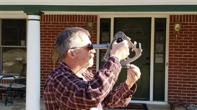 Sextante ruso URSS SNO-T CHO-T - Instrumento náutico de navegación celeste  Foto 1 de 4