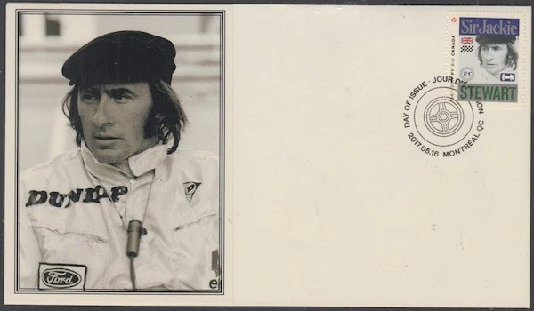 CANADA # 2993.6 - FORMULA 1 JACKIE STEWART POSTAGE STAMP on SUPERB ENVELOPE #6 - Image 1 of 1