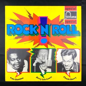 Fats Domino Jerry Lee Lewis Chuck Berry Rock N Roll UK Press vinyl record LP EX - Picture 1 of 6