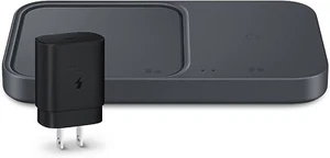 Véritable SAMSUNG 15W Chargeur Sans Fil Duo avec Câble USB C Charge 2 Appareils à la fois - Photo 1 sur 10