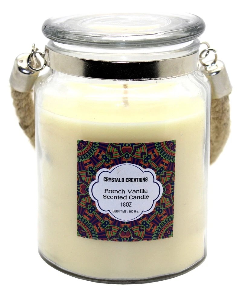 Crystalo Creations Long Lasting Scented Candle with Rope Handle 18 Ounce - Image 1 of 1