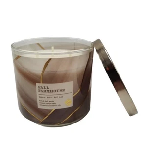 Bath & Body Works / White Barn HERBST LANDHAUS 3 Docht KERZE 25-45 Brennstunden NEU - Bild 1 von 6