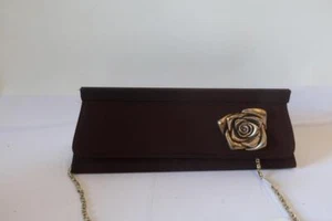 *NWT Womens Stephanie Brown Gold Clutch Evening Bag - Picture 1 of 7