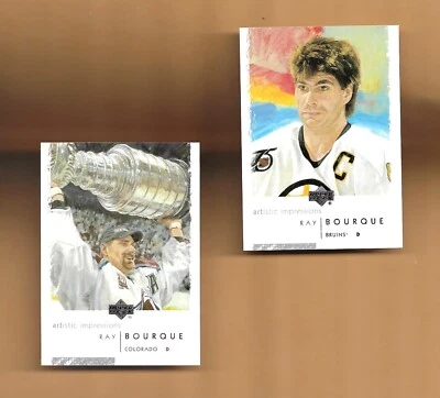 THE SET! RAY BOURQUE-BOSTON/COLORADO! 2002 ARTISTIC IMPRESSIONS Stanley Cup - Image 1 of 2