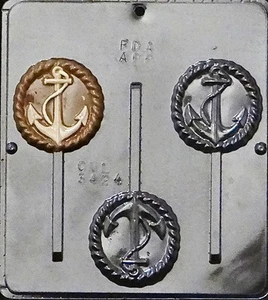 Anchor Lollipop Chocolate Candy Mold 3424 NEW - Picture 1 of 2