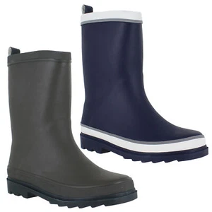 Botas de agua Wellington Lazy Dogz Pepper niños niñas azul marino niños infantes/junior - Imagen 1 de 7