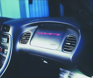 1997-2004 Corvette Side Dash Letters Electron Blue - Picture 1 of 1