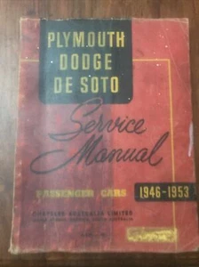 Plymouth Dodge Desoto 1946 - 1953 Service Manual - Picture 1 of 6