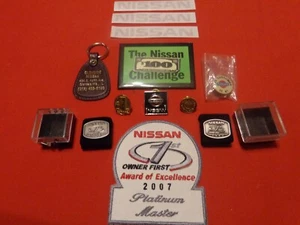 VINTAGE 12 PIECE NISSAN MOTORS ADVERTISING & EMPLOYEE AWARDS- NEVER USED # 501 - Picture 1 of 4