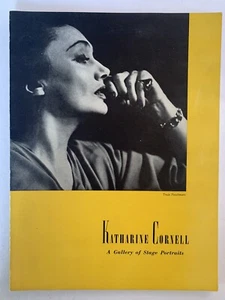KATHARINE CORNELL BÜHNENPORTRAIT Souvenirprogramm DIE DREI SCHWESTERN, 1940’er - Bild 1 von 4