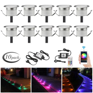 10X 31mm Smart WIFI LED Deck/decking Lights Multicolour RGB Kitchen Plinth Lamp - Picture 1 of 18