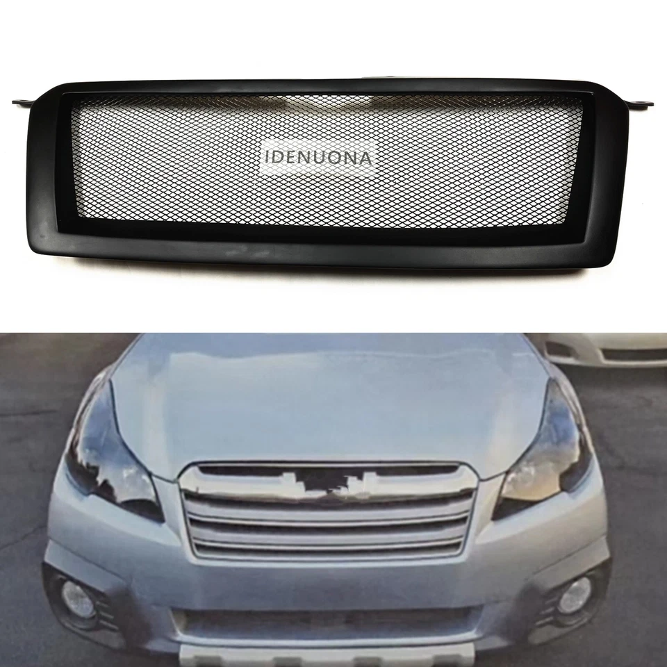 Cubierta de malla de rejilla de parachoques delantero 1 pieza para Subaru Legacy 5th 2013-2014 mate Foto 1 de 4