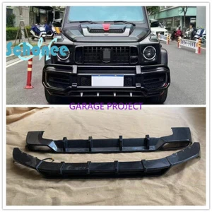 carbon fiber front lip rear diffuser cover for mercedes benz g wagon w464 g63 - Foto 1 di 12