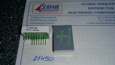 HP HDSP8606 20mm green UN 7segment display Lot-5pcs - Image 1 of 3