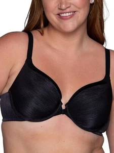 VANITY FAIR ILLUMINATION BRA 75339 FRONT CLOSE convertible strap Black36D - Picture 1 of 5