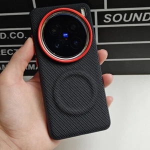 Funda trasera mate híbrida magnética TPU + nylon + metal para Vivo X200 Ultra Pro - Imagen 1 de 15