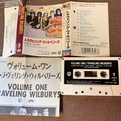 TRAVELING WILBURYS Volume One JAPAN CASSETTE TAPE 23P4-2327 w/ PS (flap intact) - Image 1 of 4