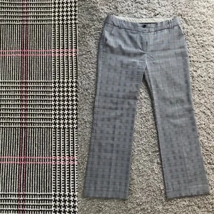 MNG MANGO Women’s Grey Pink Check Suit Pants Size EU42 (12) - Picture 1 of 14