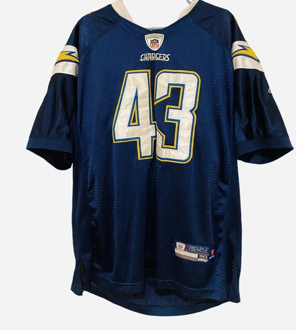 CHARGERS REEBOK Darren Sproles San Diego Blue Jersey Vintage Sz 50 NFL On Field Cover