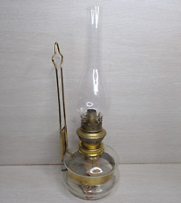 Antyczny francuski gołąb mosiądz szklana lampa olejowa wiszący żarnik vintage latarnia paliwo
