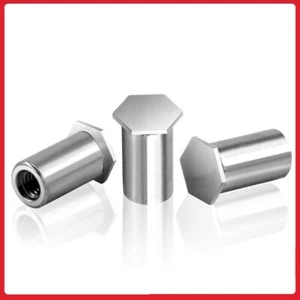 M2 Pressure Riveting Nuts Stud Rivnut 303 Stainless Hex Head Blind Hole 4mm-20mm - Picture 1 of 9