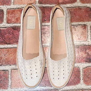 Pre-Owned UGG Tammy Sneaker Jasmine Flats Cream/Ivory Size 8 1108671 Slip-On - Picture 1 of 6