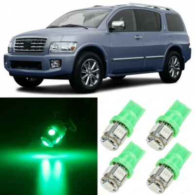 18 x Pacote de Luzes LED Internas Ultra VERDE para 2004 - 2010 Infiniti QX56 +FERRAMENTA - Imagem 1 de 4