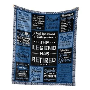 2025, Retirement Blanket Gifts for Men, Best 50"x60" Retirement Gifts for Men - Picture 1 of 8