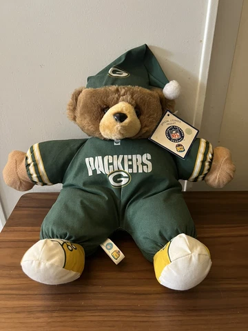 Vintage 90’s NWT Green Bay Packers Teddy Bear By Good Stuff Cover