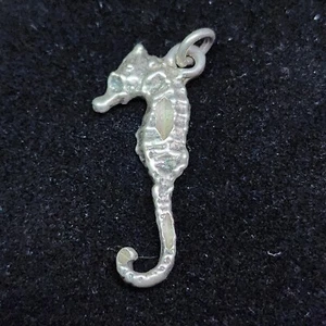 Vintage Sterlingsilber Seepferdchen Charm - Bild 1 von 3