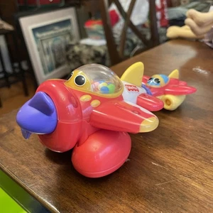Fisher Price Airplane Toddler Toy Pull Apart Shakes Red 2010 Mattel - Picture 1 of 14