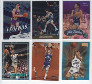 John Stockton Lot (6) Basketball Cards 1997-2024 Panini Mystique Inserts Jazz - Picture 1 of 2