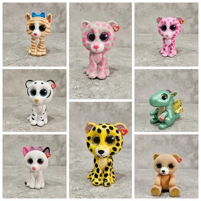 TY Mini Boos Figures - Choose Your Favourite - Cat Tiger Dragon - Image 1 of 4