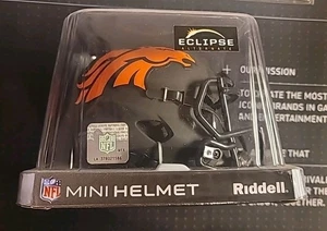 Black Eclipse ALT Mini Football Helm NFL - Denver Broncos Date Code: OCT 2019  - Bild 1 von 5