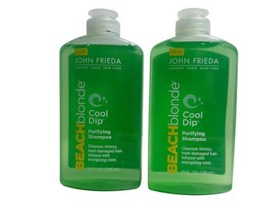 Lote de 2 NUEVO Champú Purificador John Frieda Beach Blonde Cool Dip, 10 Oz Foto 1 de 3